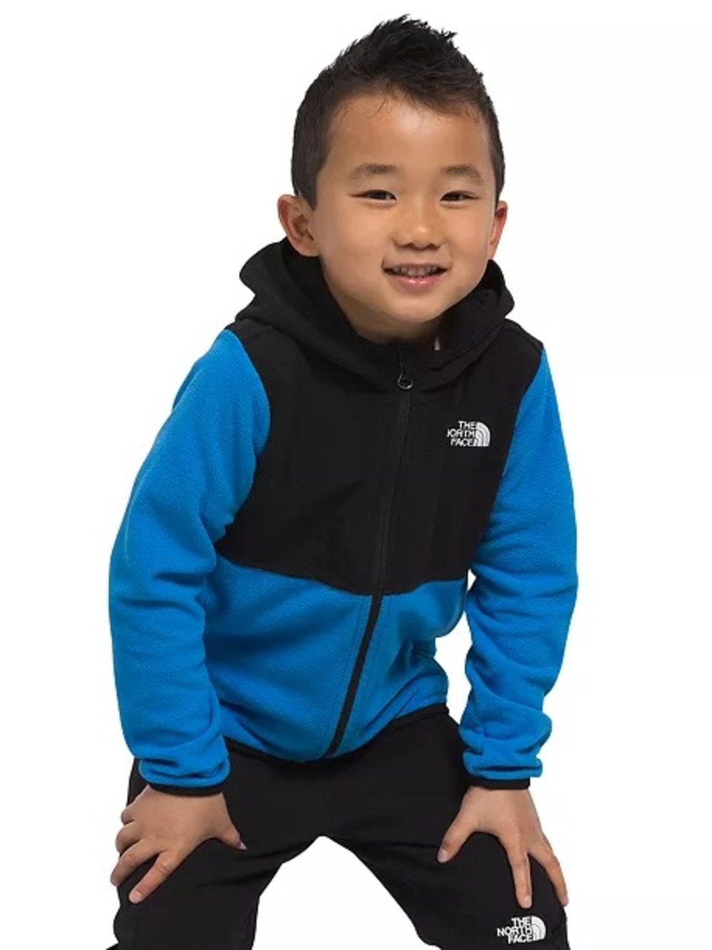 The North Face youth Small 7-8 Boys Glacier Full-Zip Hooded Jacket Blue
